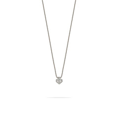 Collana Fabiani punto luce in oro bianco 18Kt con diamante taglio brillante - Fabiani Gioiellerie