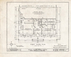 Blueprint HABS NY,44-TAP,1- (Sheet 1 of 7) - Major Andre House (Prison), Main Street, Tappan, Rockland County, NY