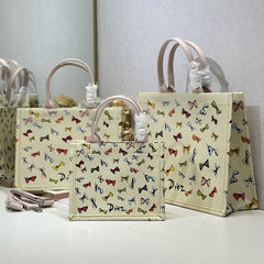 Dior 2026 Multicolor Bow Book Tote Bag Canvas 289511