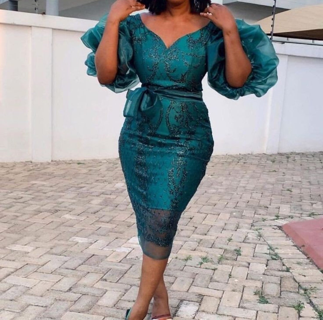 Short Lace Dress, African Style, Lace Fabric, Reception Dress, Wedding Guest Designs, African Attire, Nigerian Clothing, Traditional Outfit