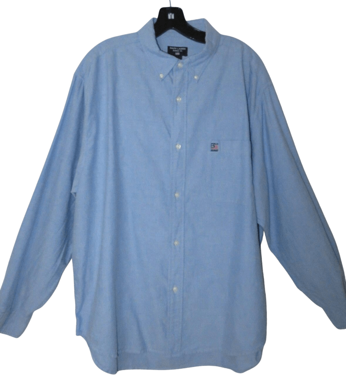 Men's 90’s Blue Chambray Oxford Shirt by Ralph Lauren Jeans Co.