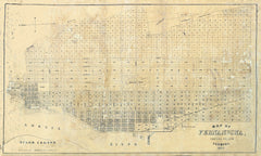 1857 Map of Fernandina Amelia Island Florida
