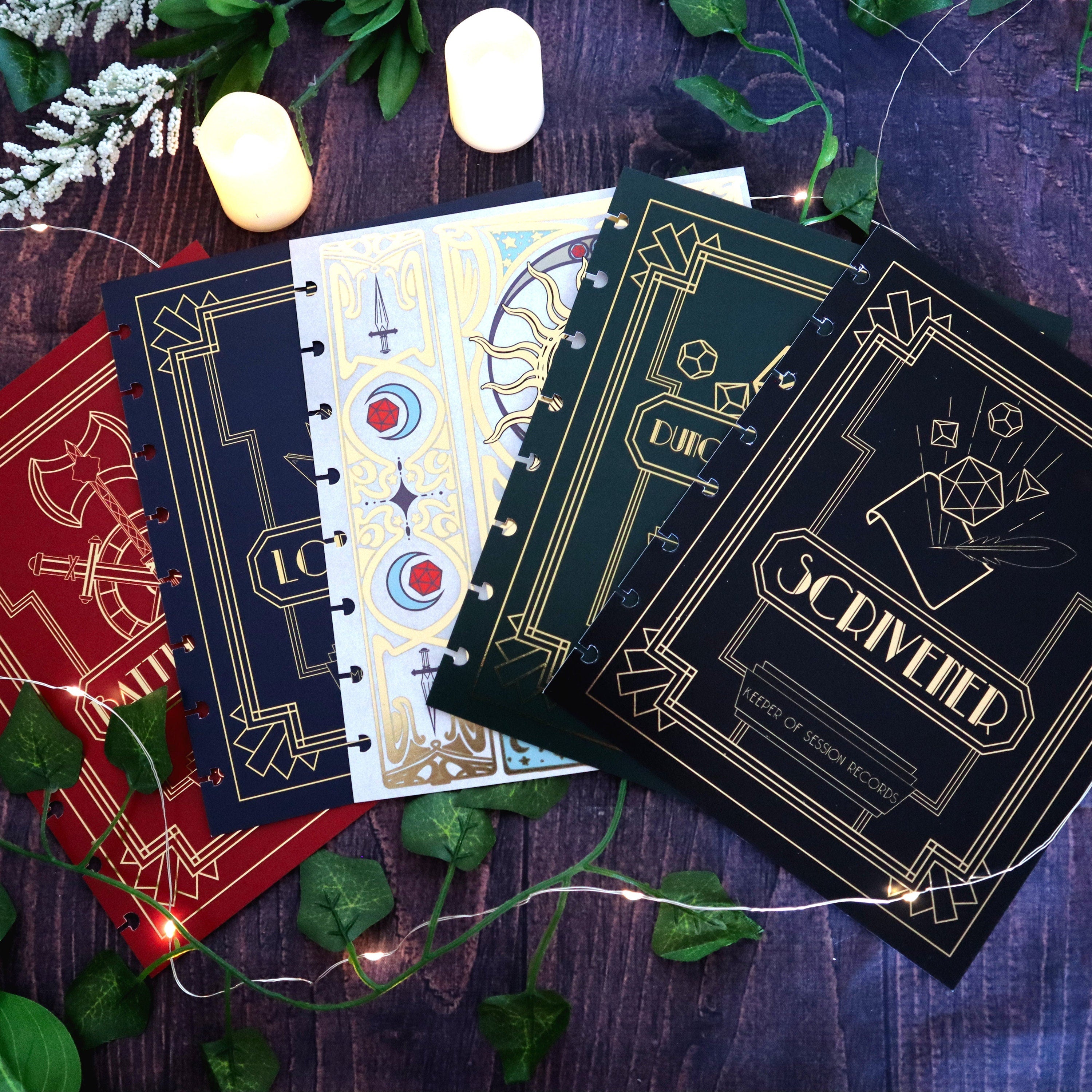 Covers for GM/DM Size Discbound - Dungeon Master, Gamemaster, Lorekeeper, Scrivener, Battlemaster