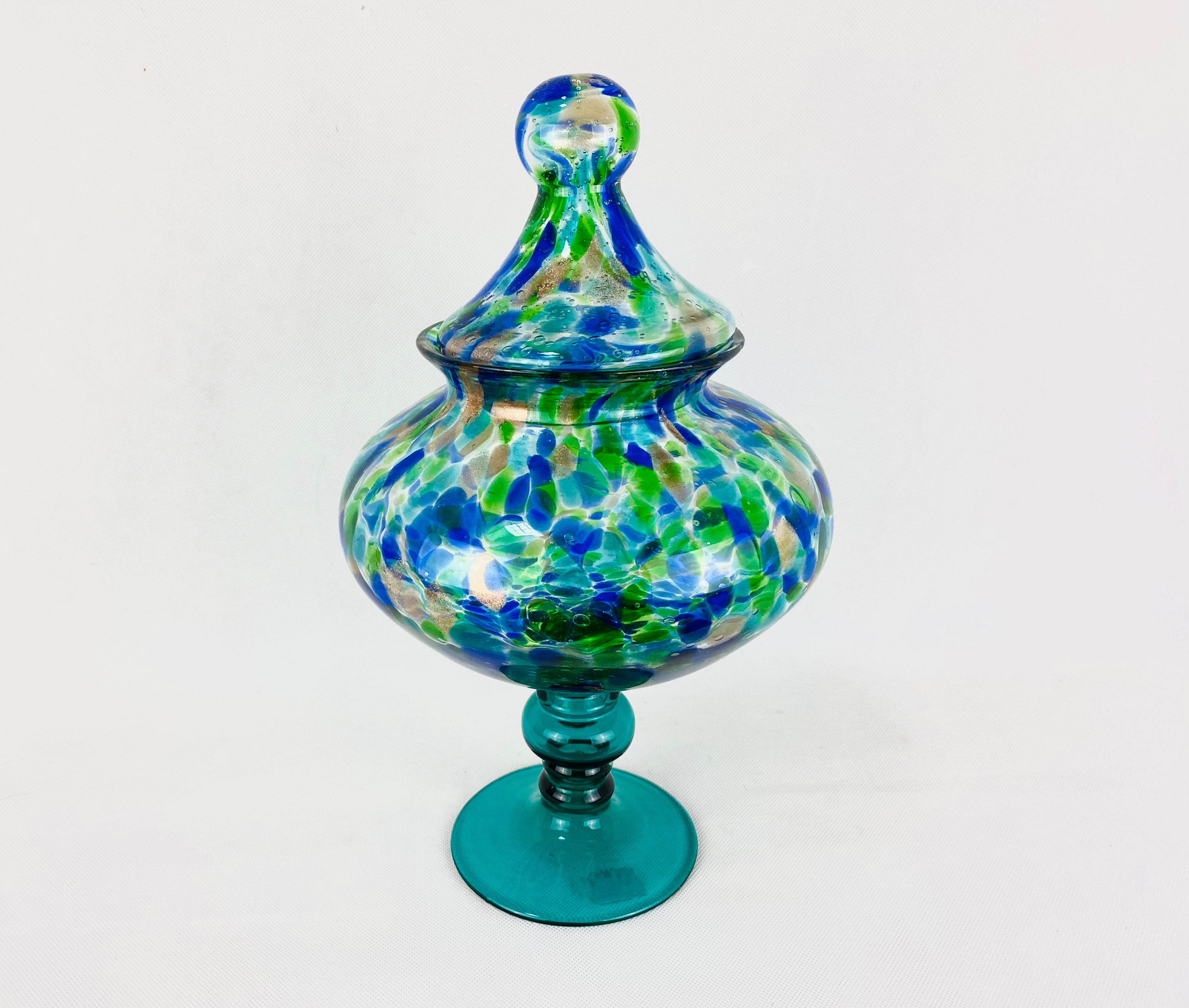 Bombonera decorativa azul