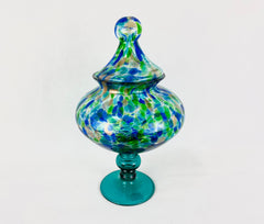 Bombonera decorativa azul