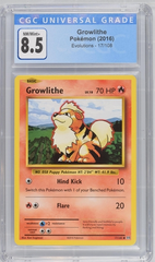 Pokemon - Growlithe - Evolutions 2016 - CGC 8.5 Vintage Trading Card Singles Pokemon