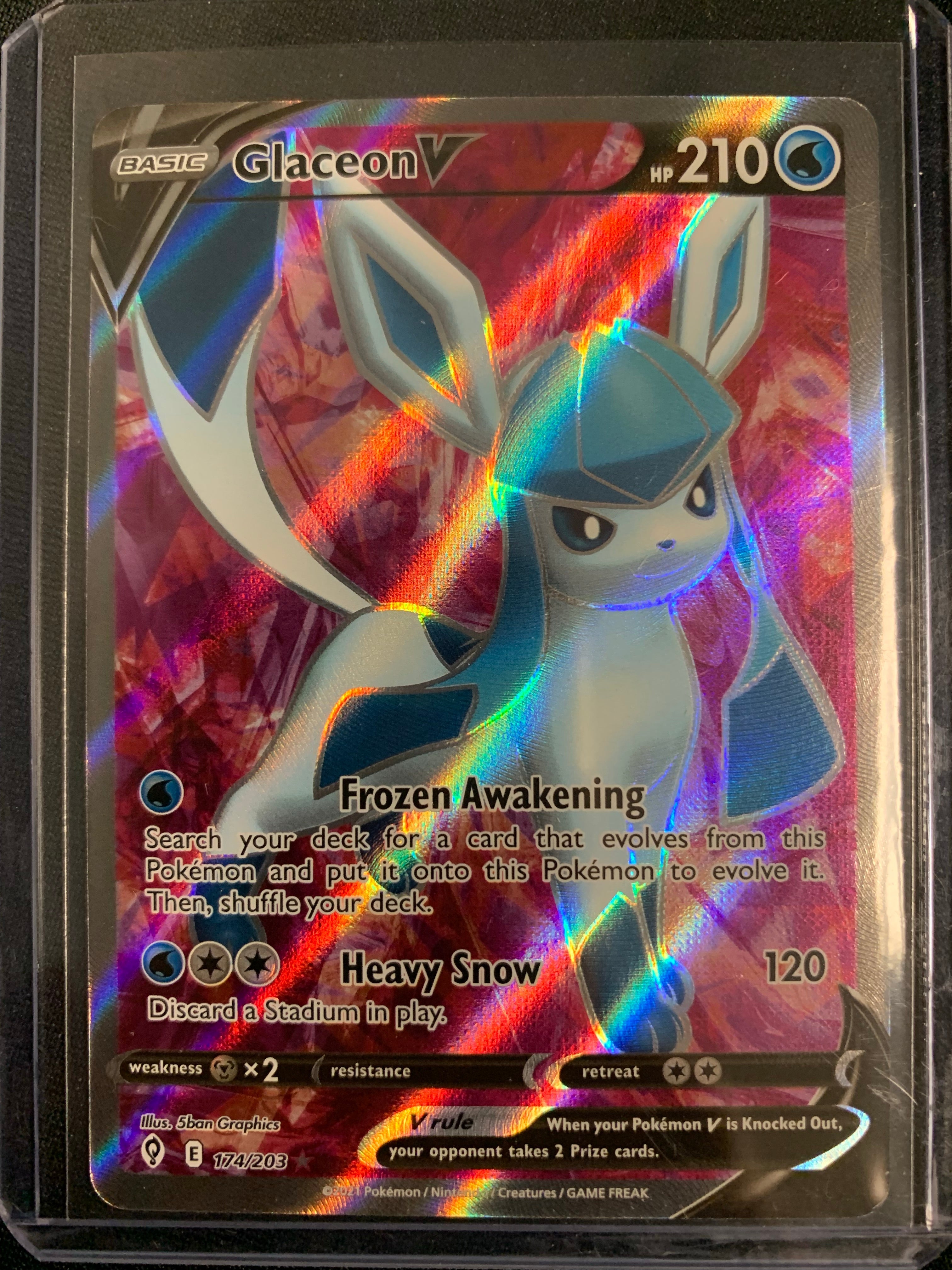 POKEMON SW&SH EVOLVING SKIES - GLACEON V 174/203