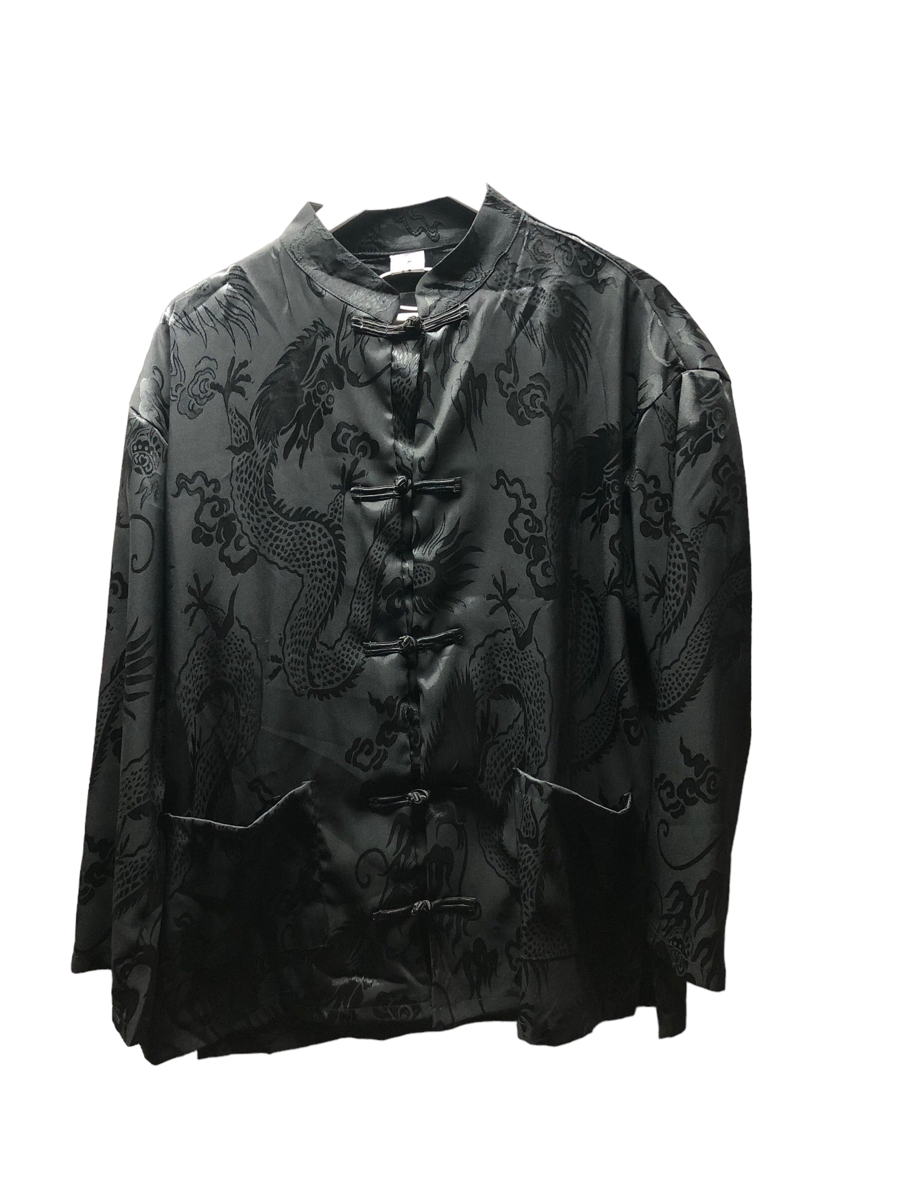 Black Dragon Embellished Chinese Jacket