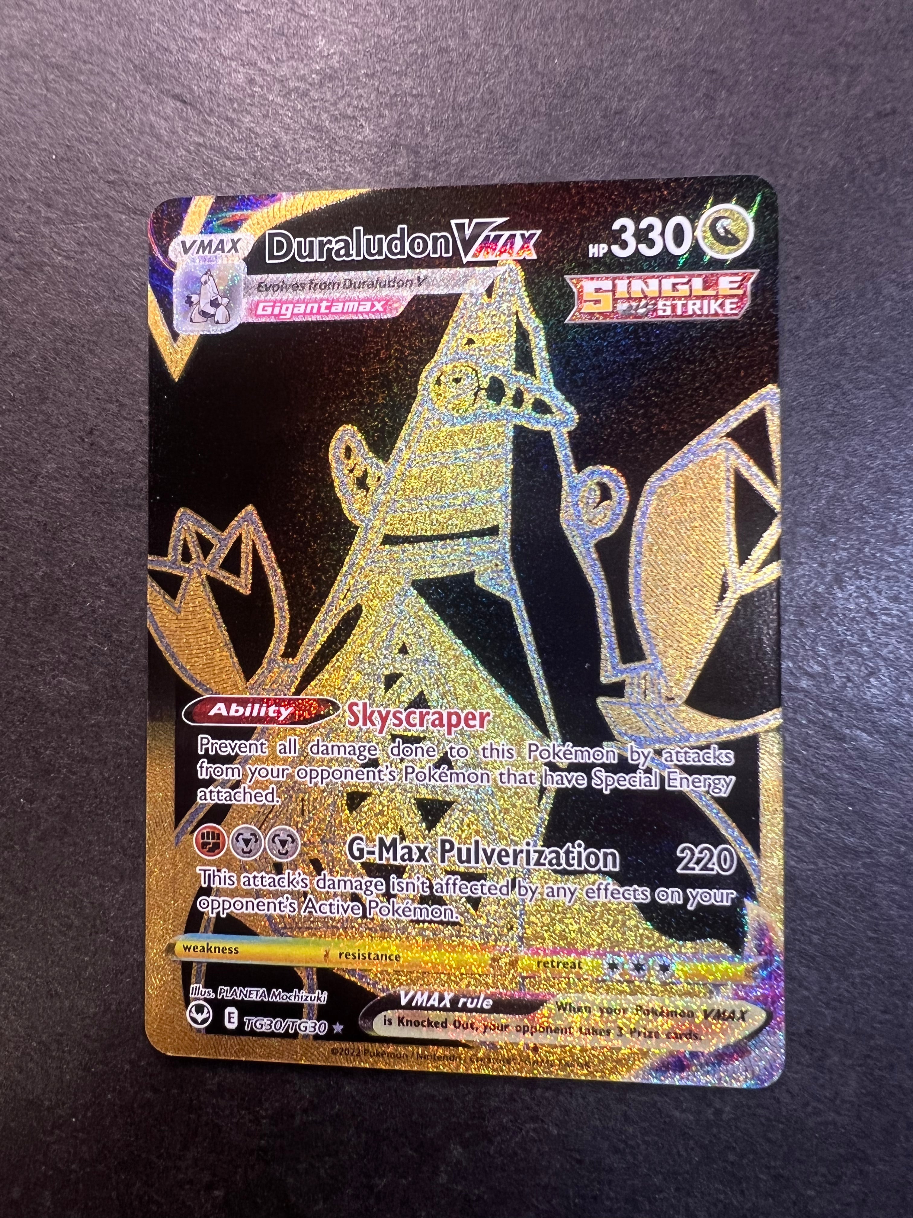 Duraludon VMax - TG30/TG30 Gold Full Art Ultra Rare - Silver Tempest