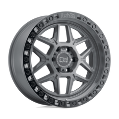 Black Rhino Kelso 20x9 6x139.7 12 112.1 Battleship Gray Black Ring