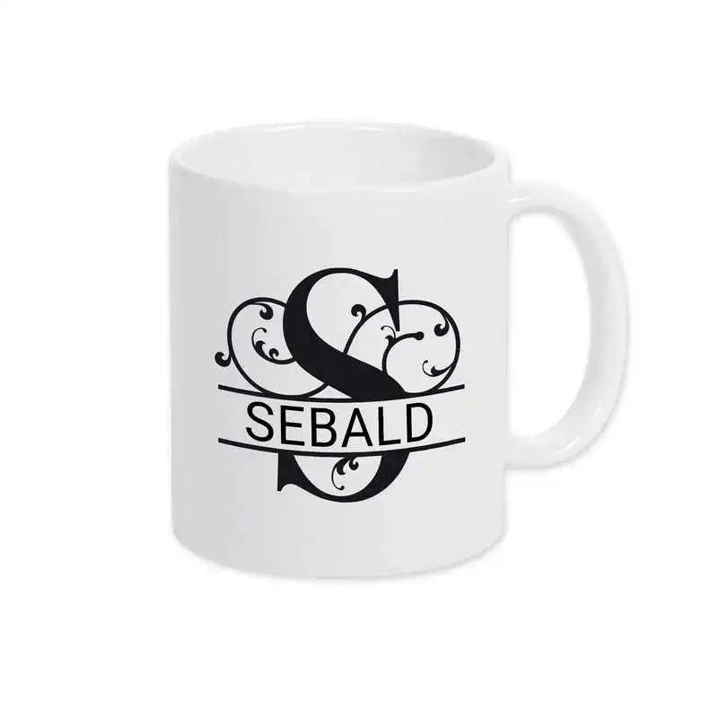 Keramik Tasse mit Namen | Motiv 1 | Sebald - Druckerino