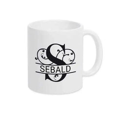 Keramik Tasse mit Namen | Motiv 1 | Sebald - Druckerino