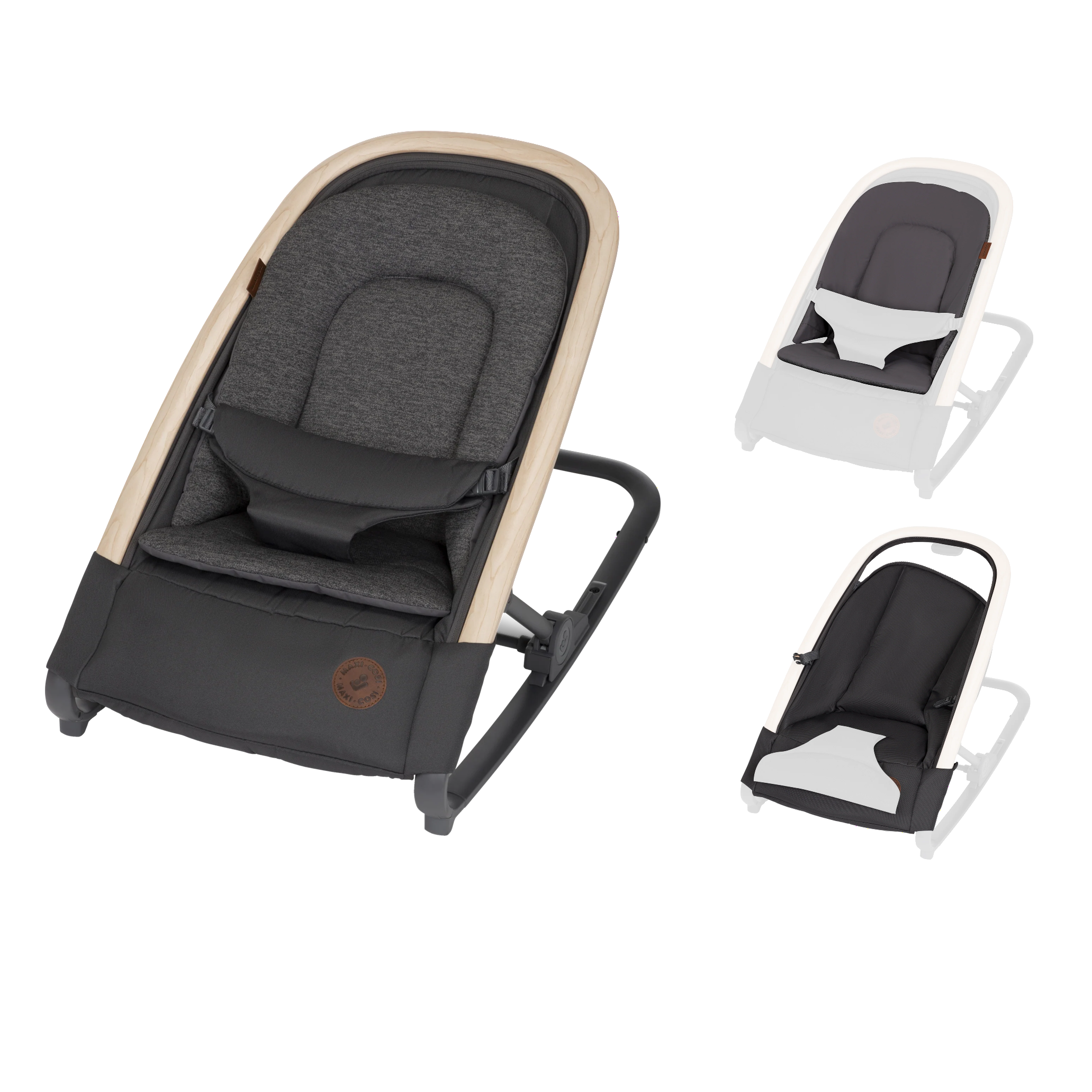 Kori 2-In-1 Rocker with Bonus Seat Pad and Liner in Classic Graphite