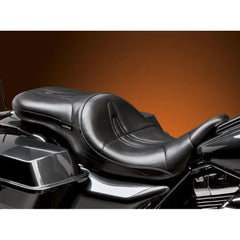 Le Pera Sorrento 2-Up Seat for Harley 08-25 Touring (excl. 23-25 CVO; 24-25 Road Glide / Street Glide) / Stitched Black - Customhoj