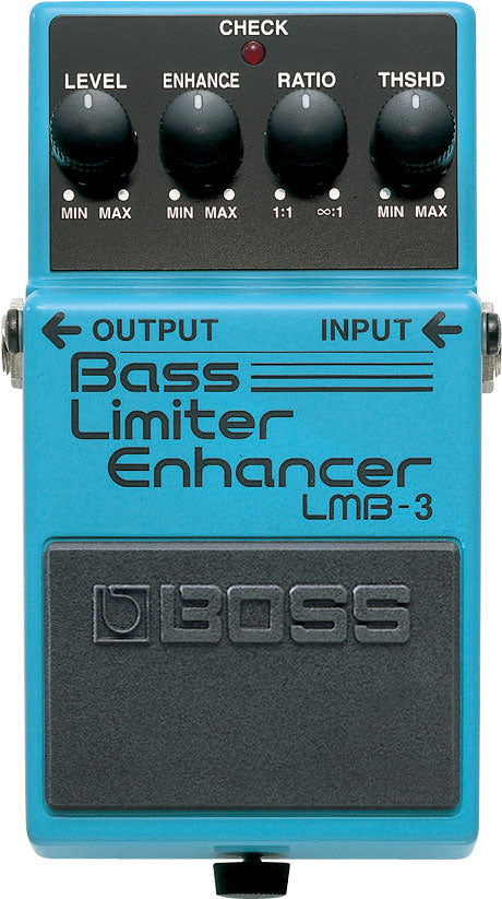 The LMB-3 affords complete control over a bass guitar's dynamic range using a limiter effect and an enhancer circuit designed specifically for electric bass.