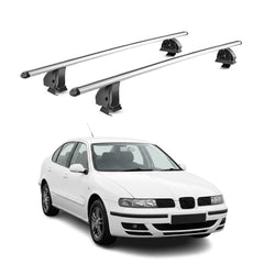 Barres de toit transversales Alu pour Seat Toledo III 2004-2009 TÜV Gris 2Pcs