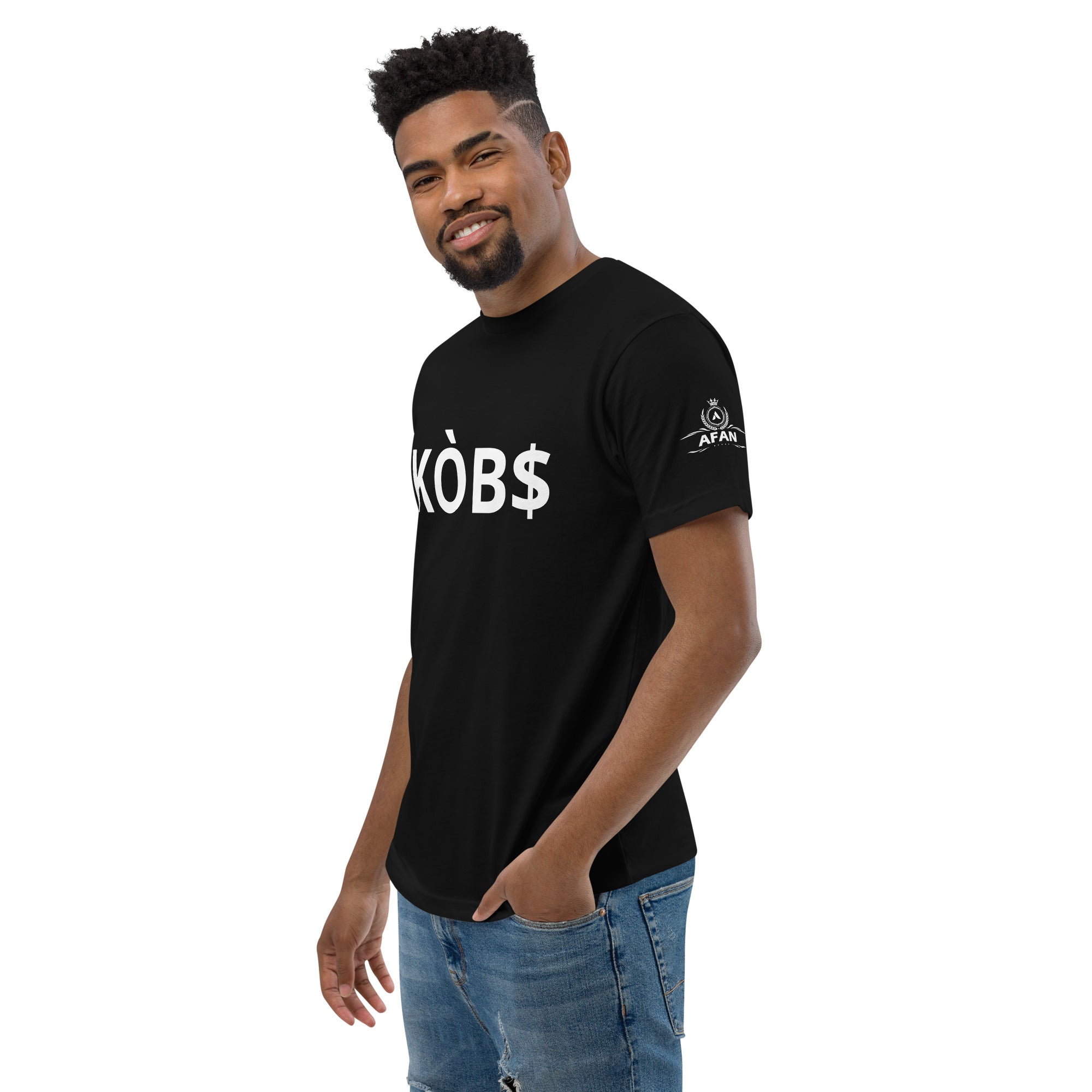 Afan kob$ white t-shirt