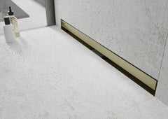 Væglinet afløb Mexen Flat guldfarvet 110 cm 1 stk