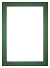 Passepartout 70x100cm Karton Waldgrun Rand 5cm Gerade Vorne | Yourdecoration.de