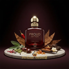 FRAGRANCE WORLD PROUD OF YOU TOBACCO fragancia masculina oriental con tabaco, especias y vainilla Bourbon