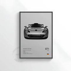 Porsche GT1 Evo Car Poster on Canvas – CARS GTWX DECO