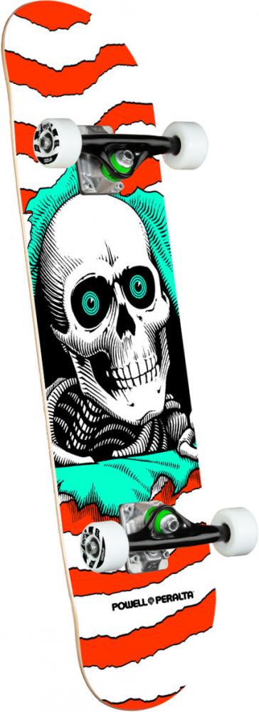 Powell Peralta Ripper One Off Shape Orange Complete Skateboard 7.0
