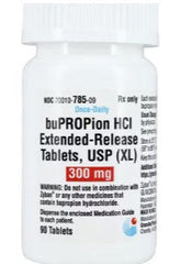 (Wellbutrin XL) Bupropion XL/ER 300mg- #90 tablets (NDC#16571-863-09 LOT#BPB125181C)