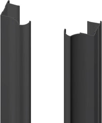 Valcomp Mars lodret profil 18 mm 2700 mm mat-sort anodiseret