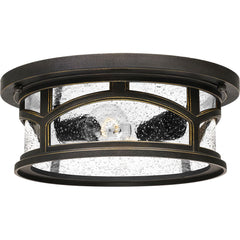 Quoizel Marblehead 2L outdoor ceiling lamp black E27, D 33cm