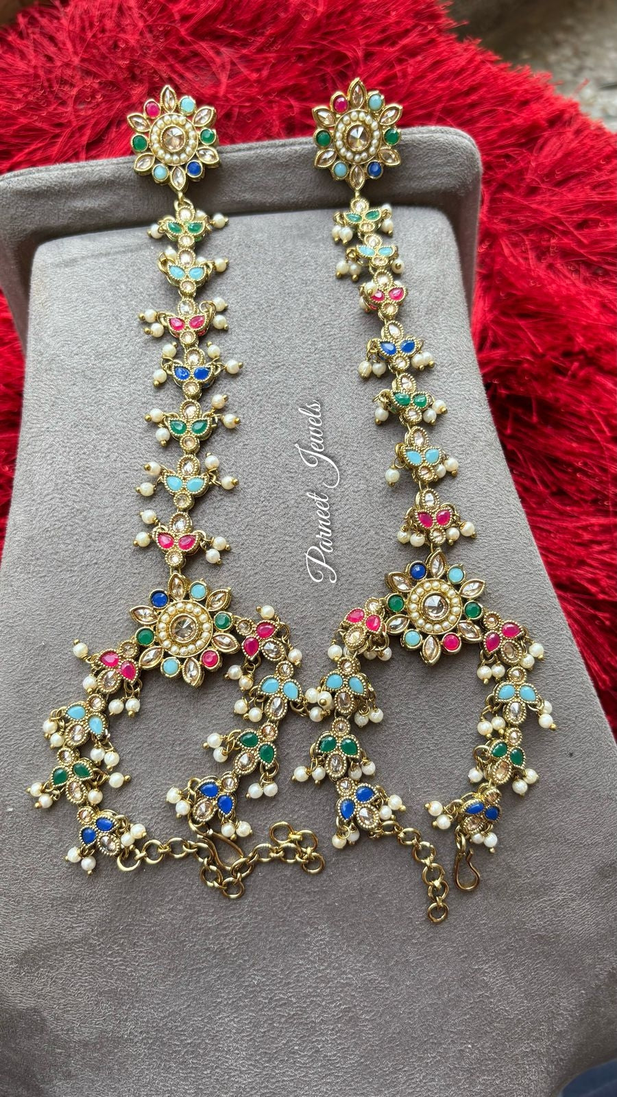 Jasprit Polki Hathphool (Multi)
