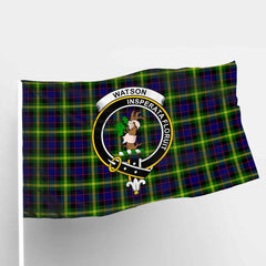 Scottish Watson Clan Badge Tartan Flag Parade Tartan Plaid 1
