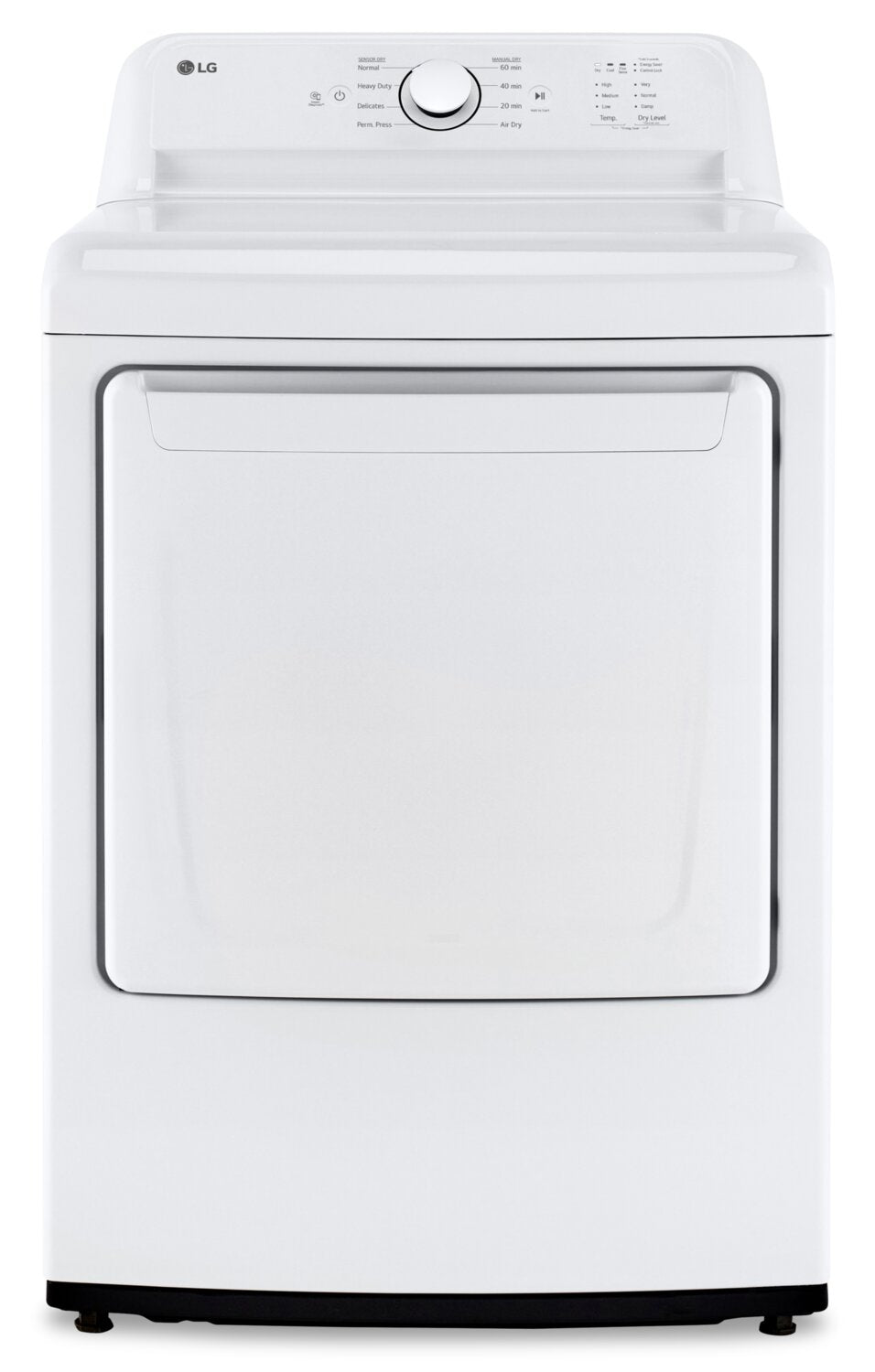 LG 7.3 Cu. Ft. Electric Dryer - White - DLE6100W | Sécheuse électrique LG de 7,3 pi³ - blanche - DLE6100W