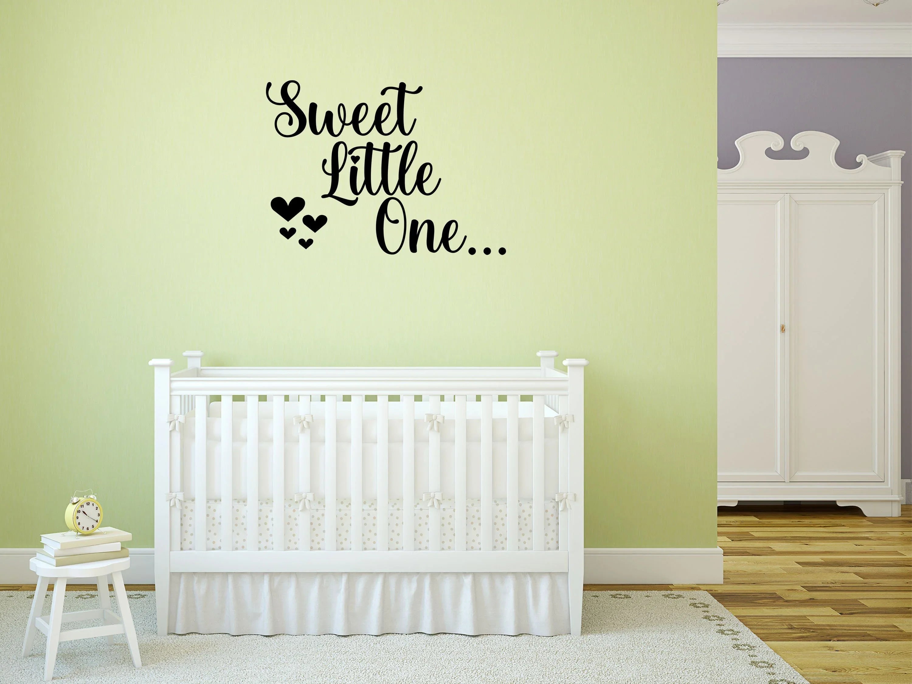 Sweet Little One Decal - Nursery Wall Art - Sweet Little One Wall Sign - Baby Wall Decal - Cute Nursery Decal - Inspirational Wall Signs