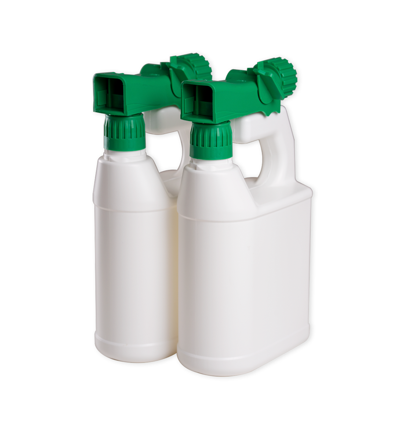 Two Green Spray Bottles