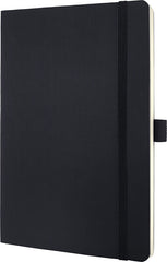 Sigel Notizbuch Conceptum, A5, punktkariert, Fadenheftung, Softcover, 194 Seiten, 80 g/m² – schwarz