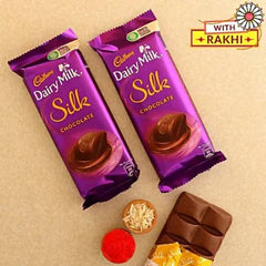 Cute Ganesha Rakhi & Silk Chocolates