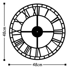 WATCH-002-B Dekoratif Metal Duvar Saati | ByLamp
