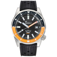 Zegarek męski Squale Matic Satin Orange Rubber - MATICXSC.HT