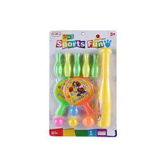 Picture of Toys & Toys 3-in-1 Sports Fun Play Set: Bowling, Ping Pong & Baseball for Kids - by Raja Sahib Kids