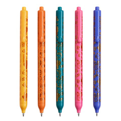 Hello Kitty Metallic Gel Click Pens 5-pack