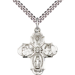 Sterling Silver 4-Way Pendant - 0043SS