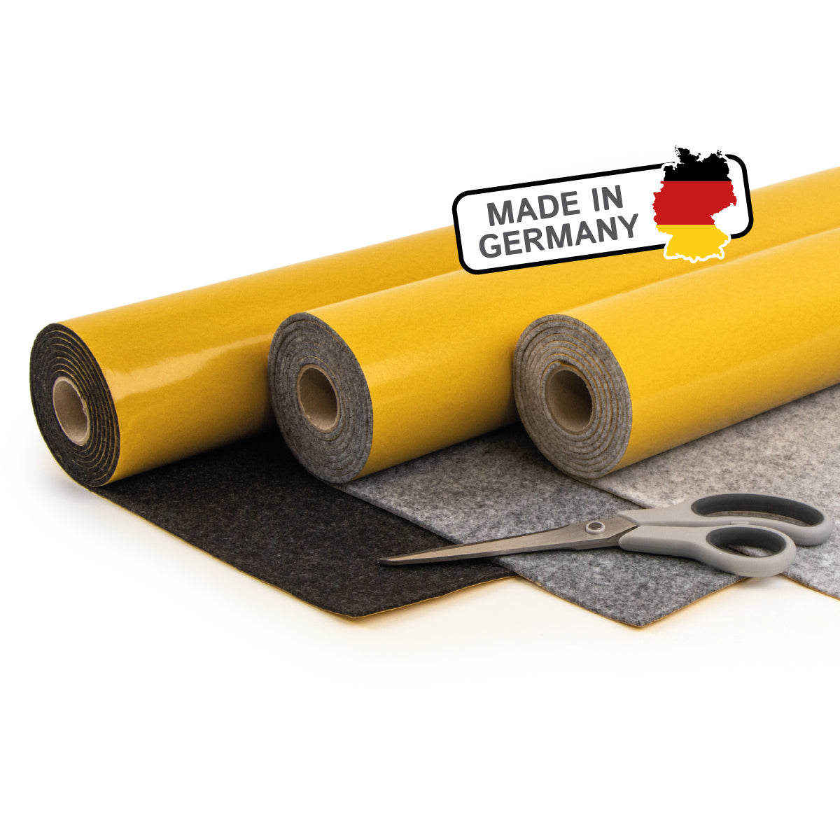 Selbstklebender Carpet Filz für Camper und Innenausbau - Meterware, weicher Nadelfilz, 3 mm dick - flexibel, isolierend, Made in Germany