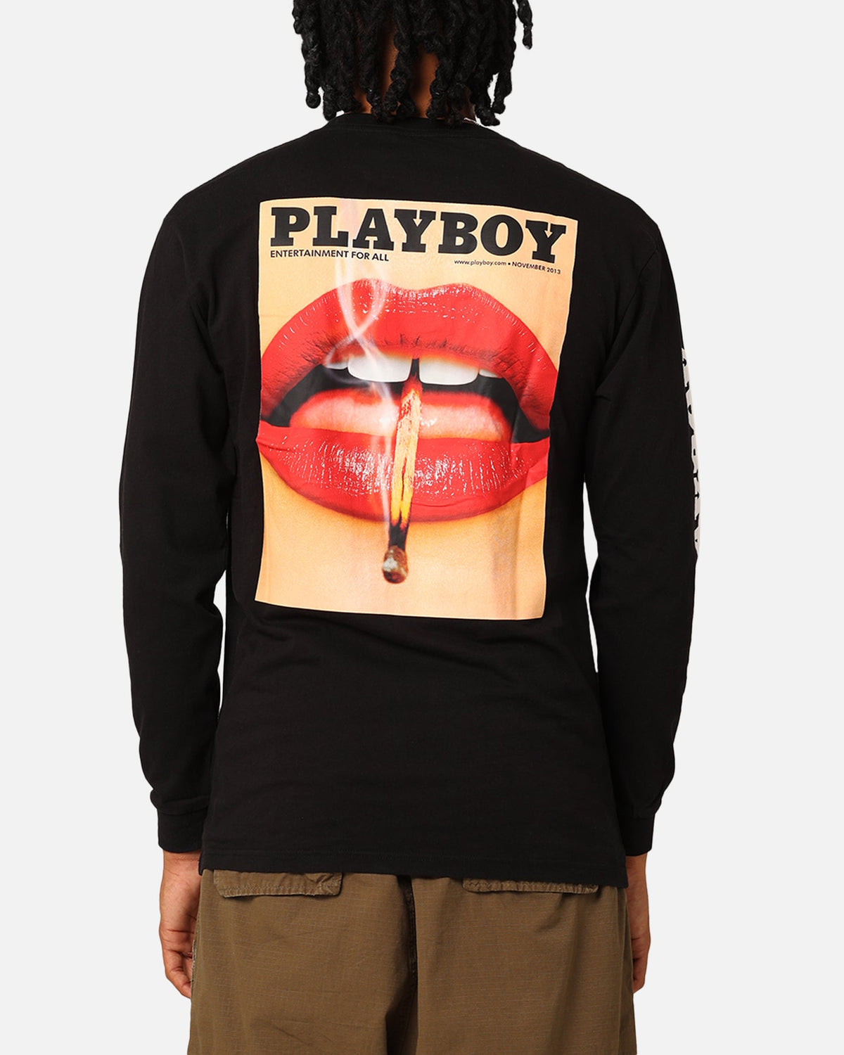 Playboy Nov '13 Long Sleeve T-Shirt Black