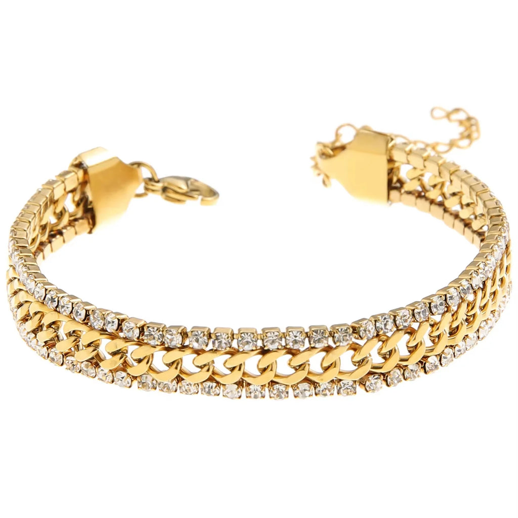 18K Gold Plated Tennis Bracelet