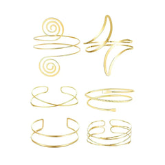 6pc Classic Arm Cuff Stack