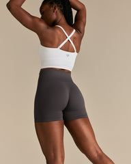 Power High Waist Scrunch Shorts | Graphite