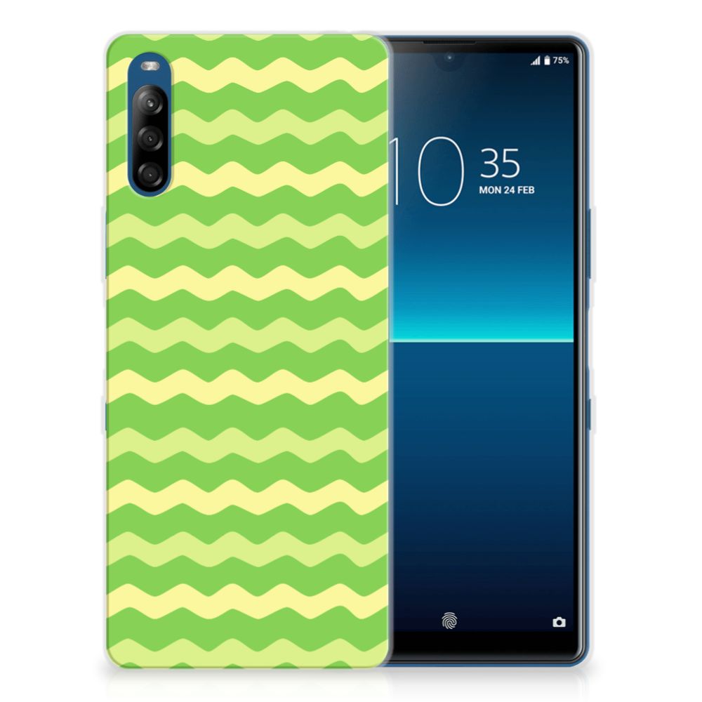 Sony Xperia L4 TPU bumper Waves Green B2C Telecom