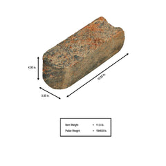 Pavestone SplitRock 10.5 in. x 3.5 in. x 4 in. Palomino Concrete Edger (168 Pcs. / 147 Lin. ft. / Pallet) - Super Arbor