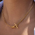 18K Knot Buckle Necklace Stack