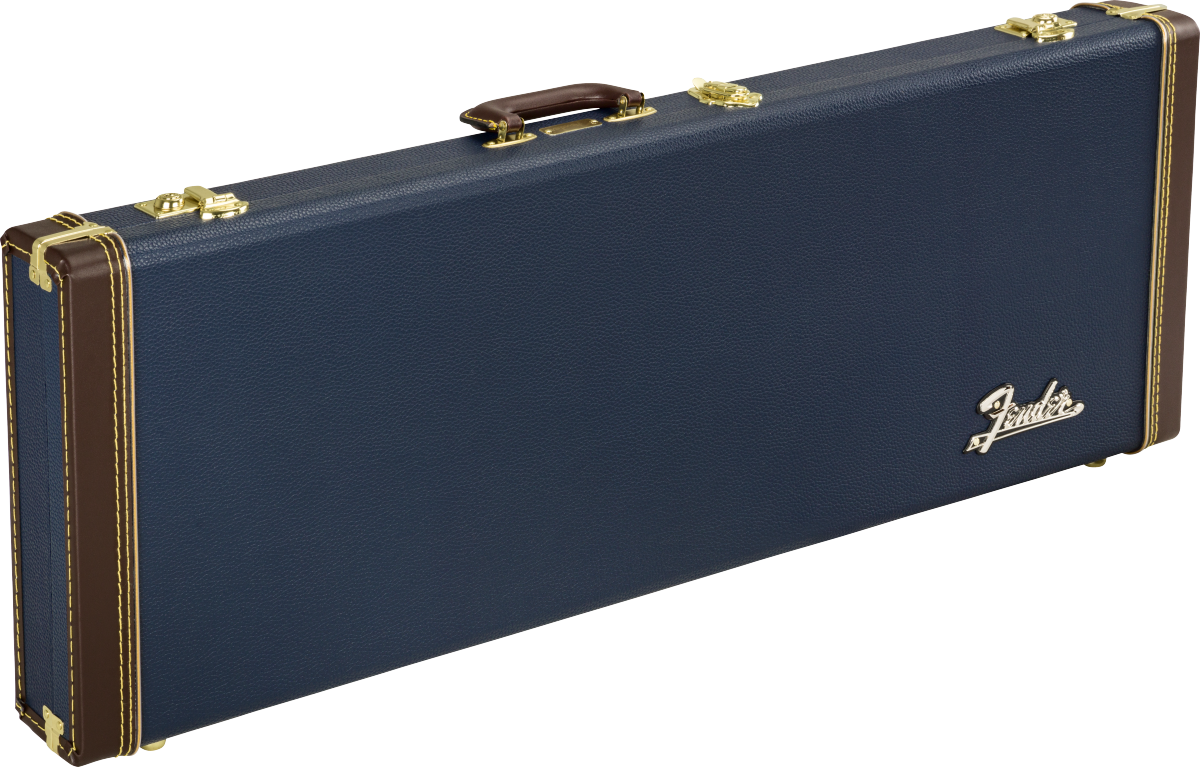 Fender Classic Series Wood Case Strat/Tele, Navy Blue DEMO